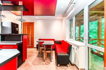 Фото номера Двухместный номер Делюкс с 1 кроватью и балконом Лоджи Cottage Berdo г. Яремче 25